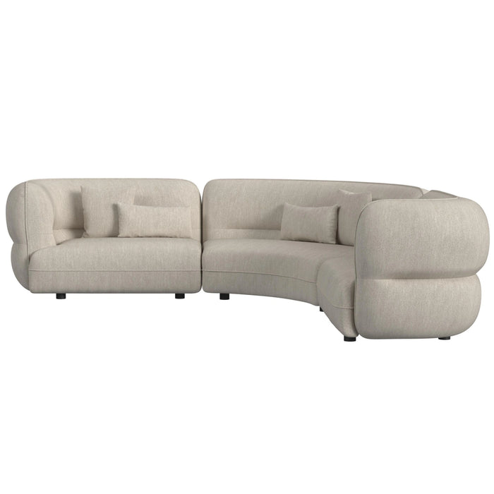 Four Seasons Wedge in Woolen Camel with 2 Pillows