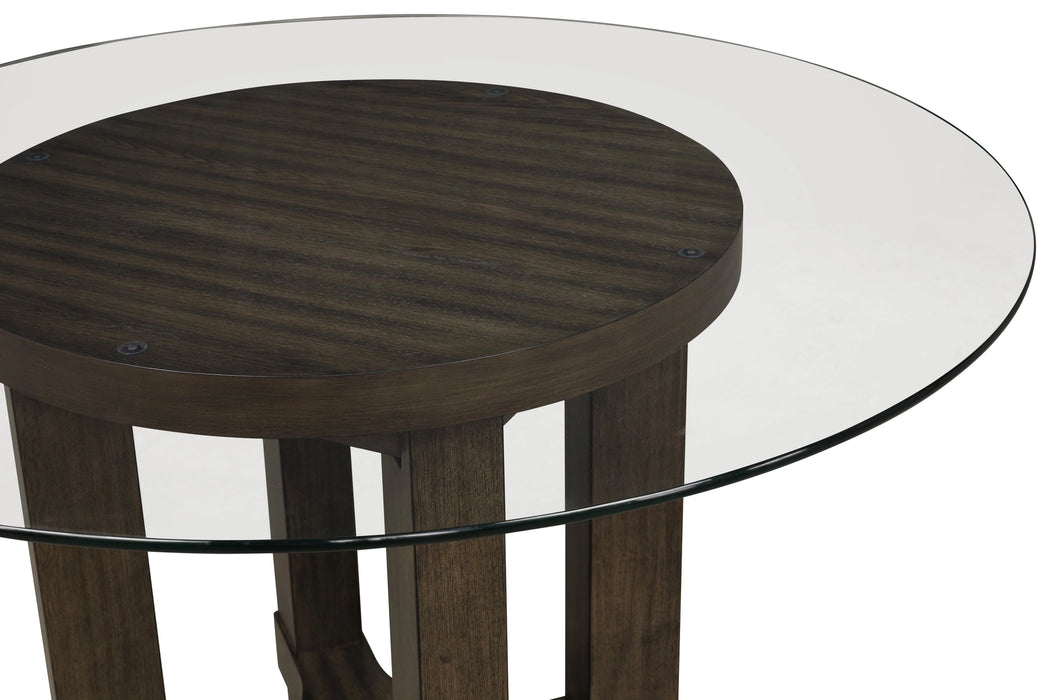 Cityscape 52" Round Dining Table Base-Walnut