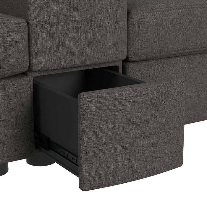 Options One Living Room Set in Palmer Plus Ash