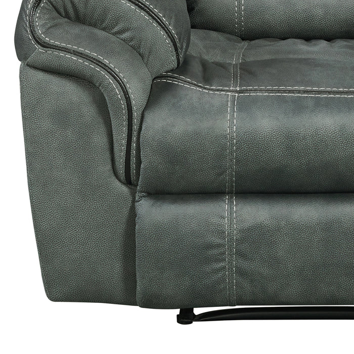 Sorrento Motion Loveseat with Console in FB367 Charcoal