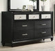 Crown Mark Furniture Lila 7 Drawer Dresser in Black image