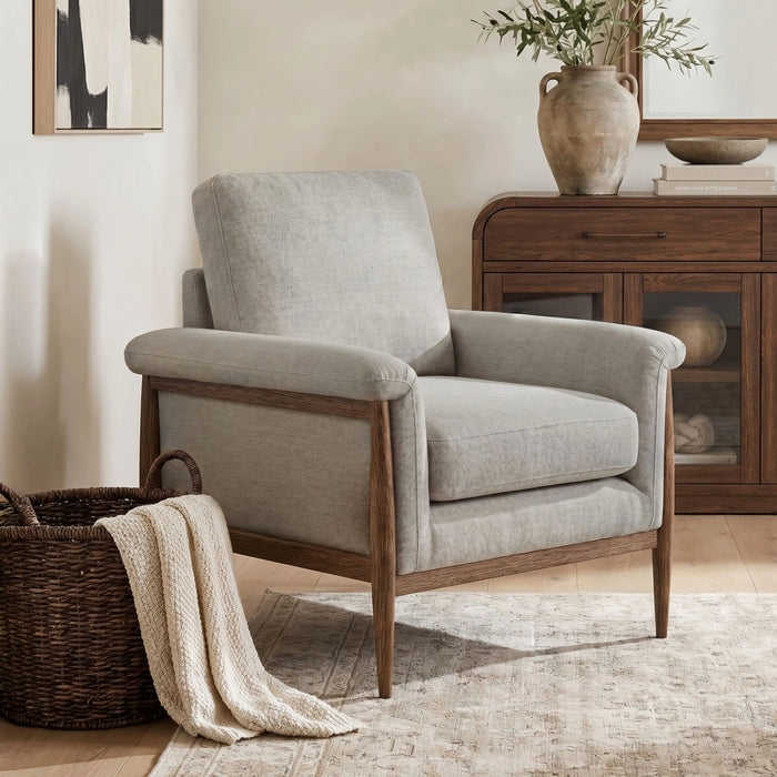 Comet Accent Chair in Laurance Light Grey