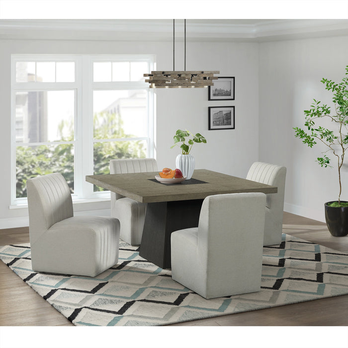 Jemma Upholstered Side Chair in Beige Linen (2 Per Carton)