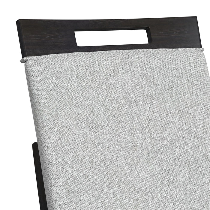 Transcend Side Chair with Light Grey Fabric in Charcoal (2 Per Carton)