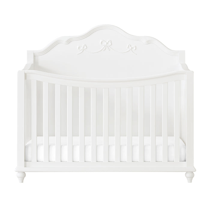 Alana Crib with Guardrails in White