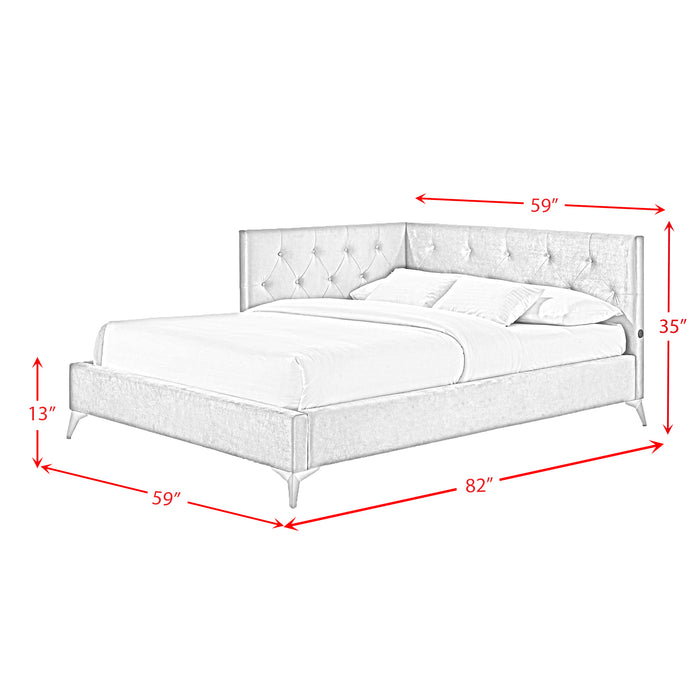 Amberley UPH Corner Bed with LED and USB