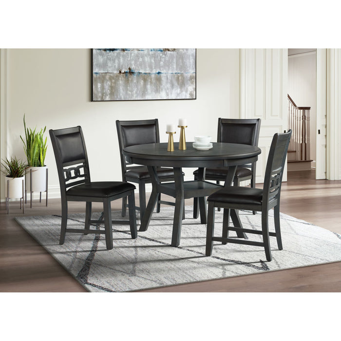 Amherst Dining Table w/Wood Leg Grey Finish