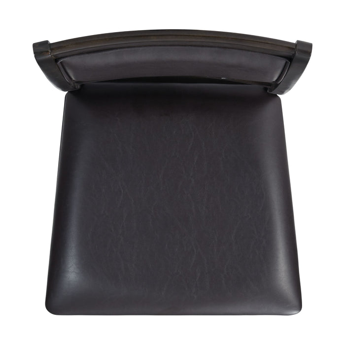 Amherst Counter Side Chair W/PU Cushion Grey Finish (2 Per Pack)