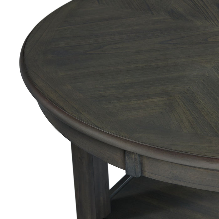 Amherst Dining Table w/Wood Leg Grey Finish