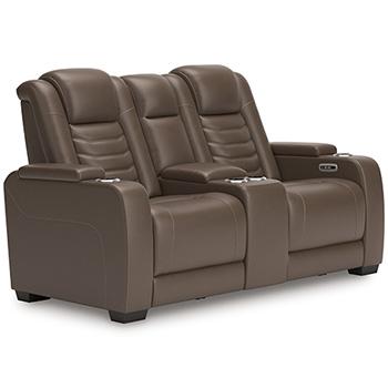 High Impact Power Reclining Loveseat with Console