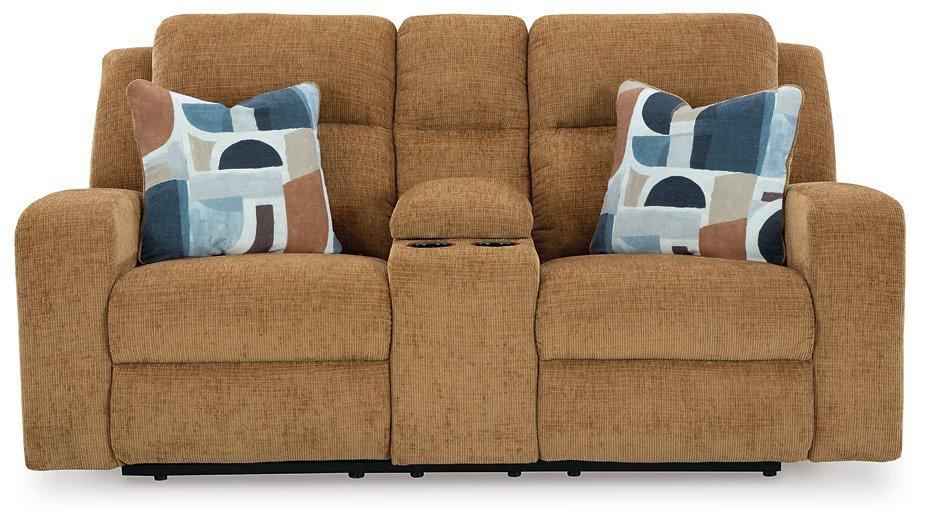 Kanlow Reclining Loveseat with Console