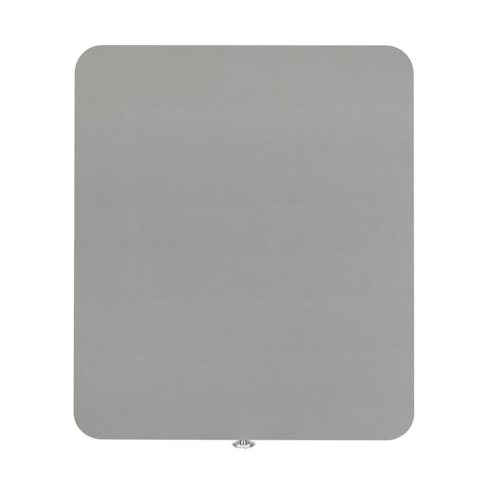 Avril Chairside Table with Power/USB in Silver