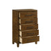 Ballard 5 Drawer Chest-Walnut