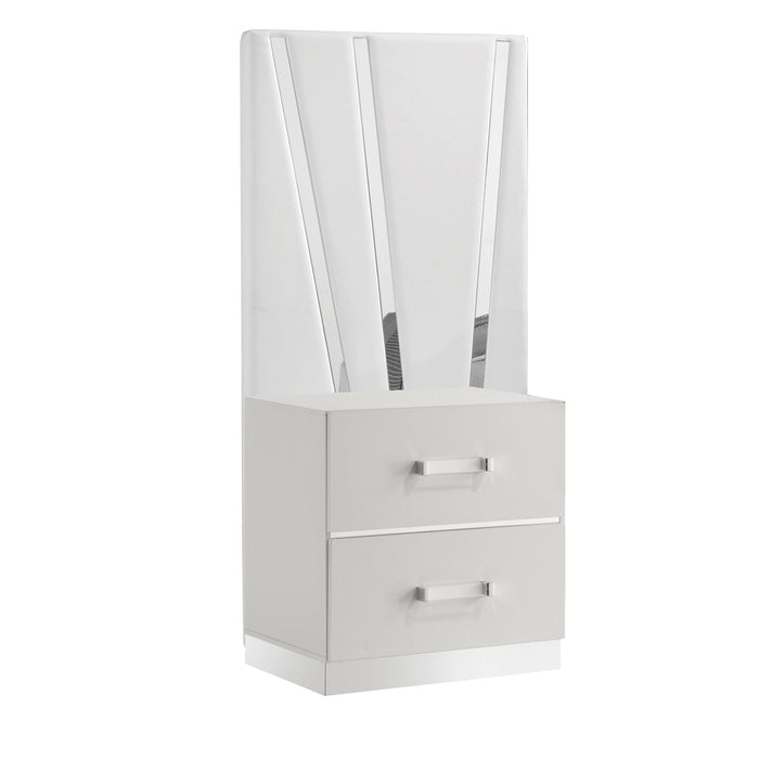Europa Nightstand Panels, Set Of 2 - White