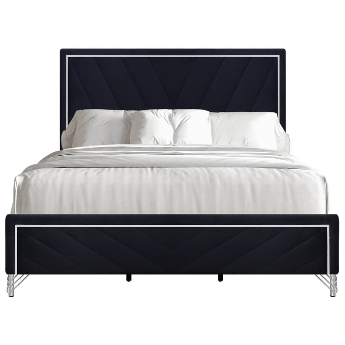 Ava 6/0 Wk Headboard, Footboard & Slat Kit-Ebony