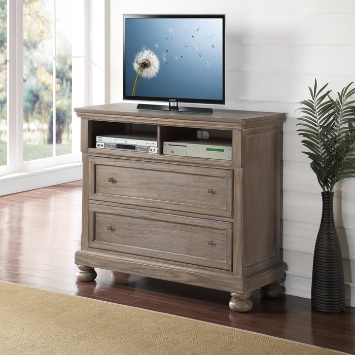 Allegra Media Console-Pewter