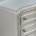 Reflections Nightstand W/Mirrored Top-Silver