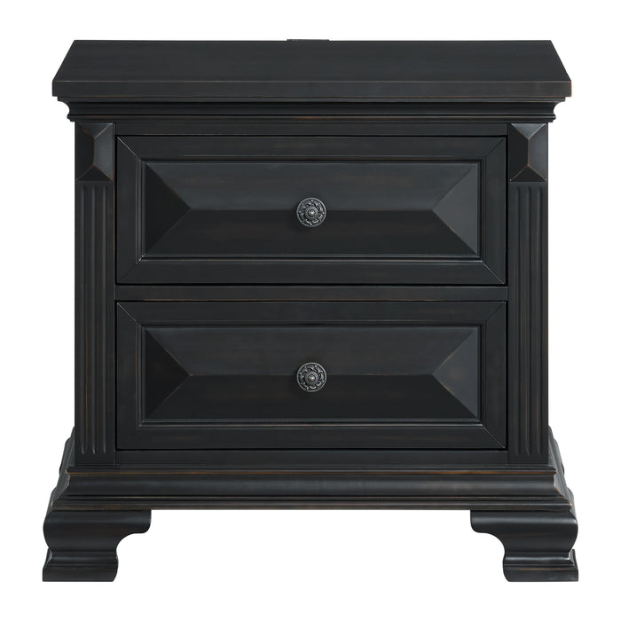 Bridgestone 2-Drawer Nightstand with USB