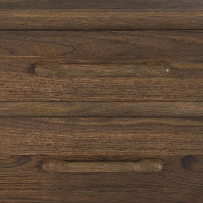 Brisbane Nightstand with USBC and LED in Brown