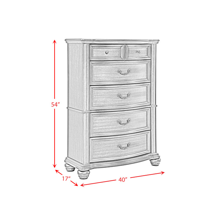 Brunswick 5-Drawer Chest in Mahogany