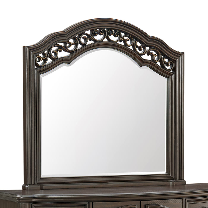 Brunswick Dresser and Mirror Set in Mahogany