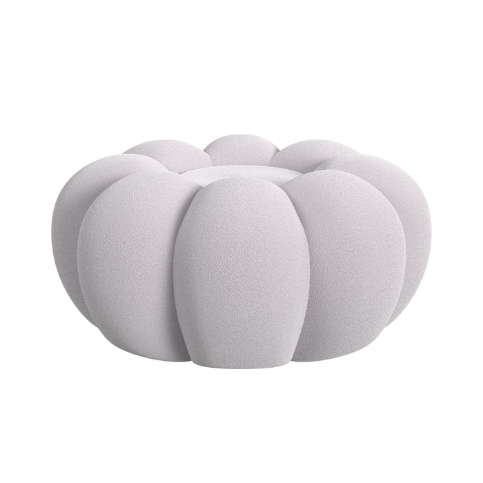 Bubble Swivel Chair and Ottoman in Grey