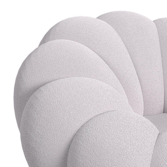 Bubble Swivel Chair and Ottoman in Grey