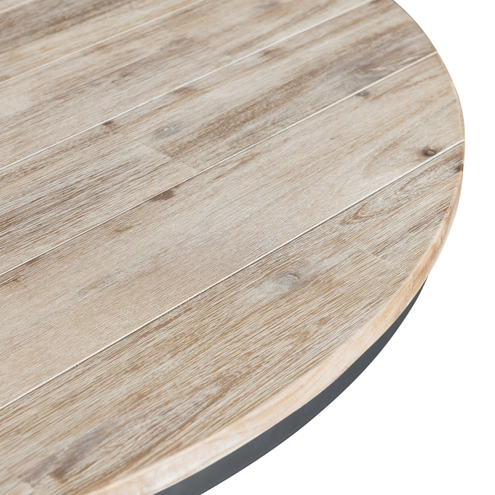 (D680-30) Callista- Round Dining Table- Beach/Natural