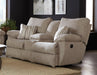 Catnapper Furniture Sadler Lay Flat Reclining Console Loveseat in Jute image