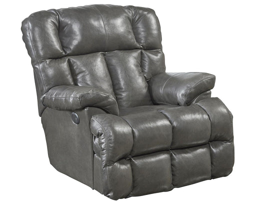 Catnapper Victor Chaise Rocker Recliner in Steel image