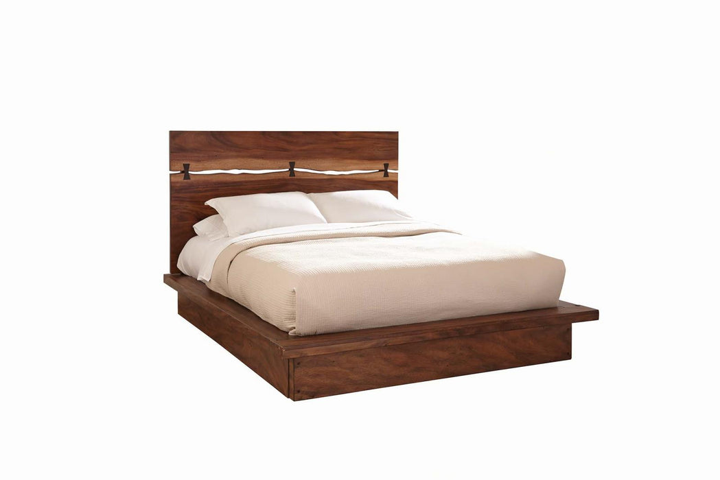 Winslow California King, E.King & Queen Bed Smokey Walnut and Coffee Bean