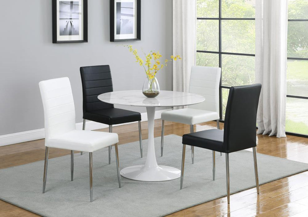 Maston Upholstered Dining Chairs White (Set of 4)