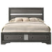 Crown Mark Regata King Storage Bed in Grey image