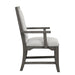 Lisbon Dining Arm Chair (2 Per Carton)-Gray