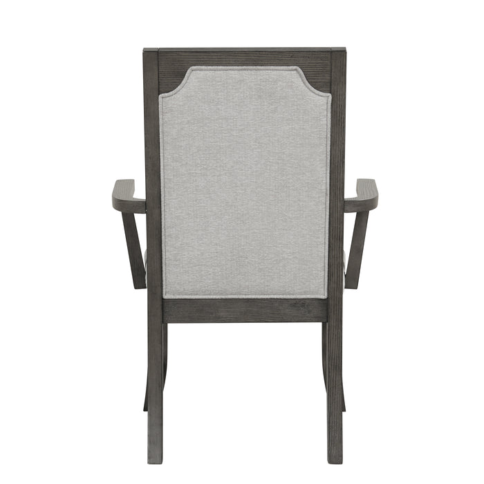 Lisbon Dining Arm Chair (2 Per Carton)-Gray