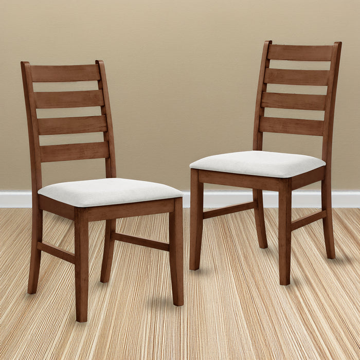 Pascal Ladderback Dining Chair (2 Per Carton)-Walnut