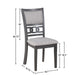 Gia Dining Chairs (2/Ctn)-Gray