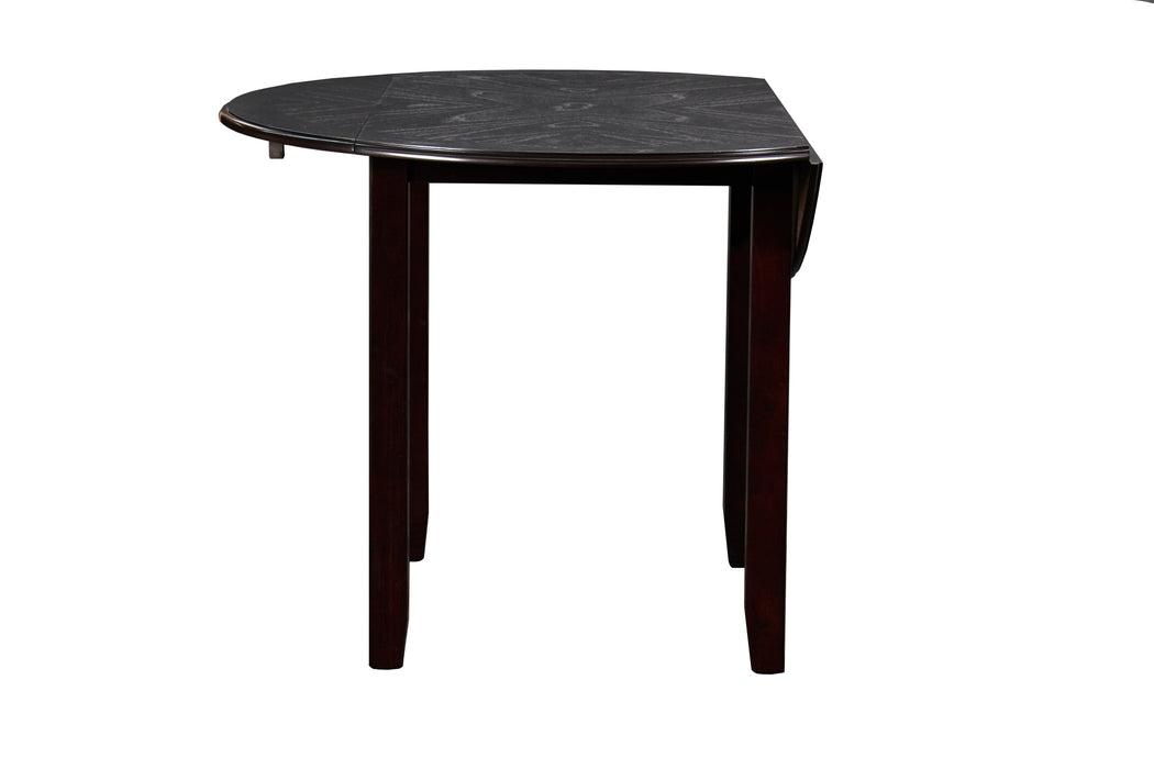 Gia 3 Pc 42" Drop Leaf Dining Table & 2 Chairs-Ebony