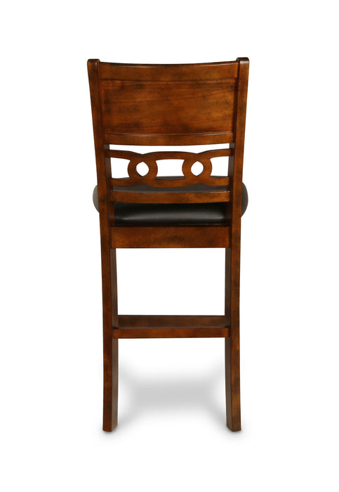 Gia 3 Pc 42" Counter Drop Leaf Table & 2 Chairs-Brown