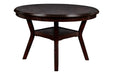 Gia 5 Pc 47" Round Dining Table & 4 Chairs-Ebony