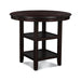Gia 5 Pc 42" Round Counter Dining Table & 4 Chairs-Ebony