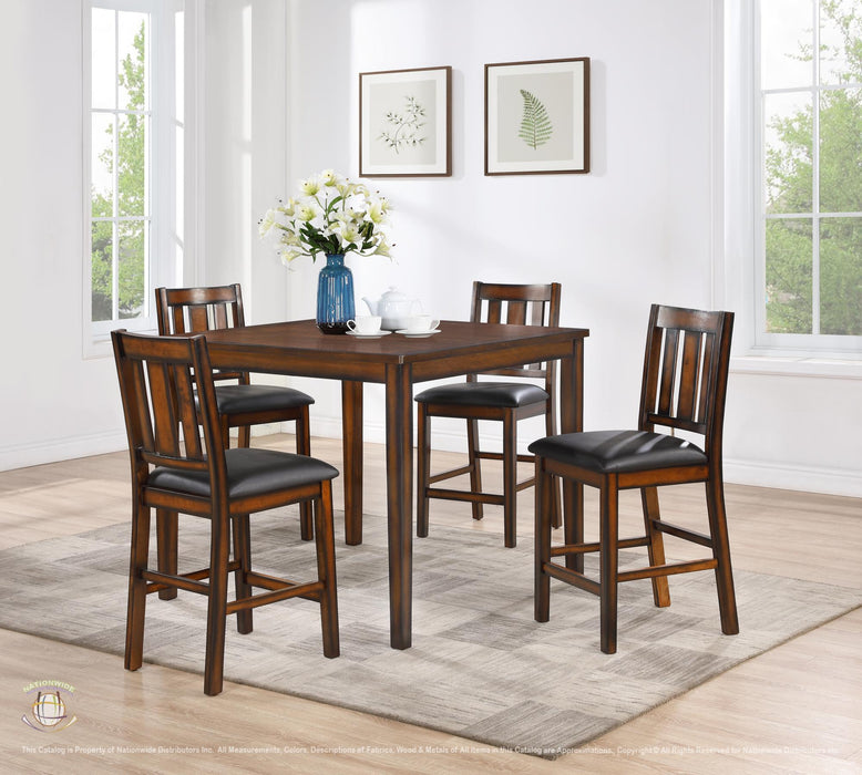 PUB TABLE AND 4 X PUB CHAIRS - D314-5