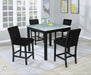 PUB TABLE AND 4 X PUB CHAIRS - D315-5