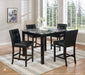 PUB TABLE AND 4 X PUB CHAIRS - D319-5