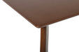 Morocco 47" Rectangle Dining Table-Walnut Brown