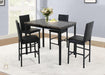 PUB TABLE AND 4 X PUB CHAIRS - D394-5