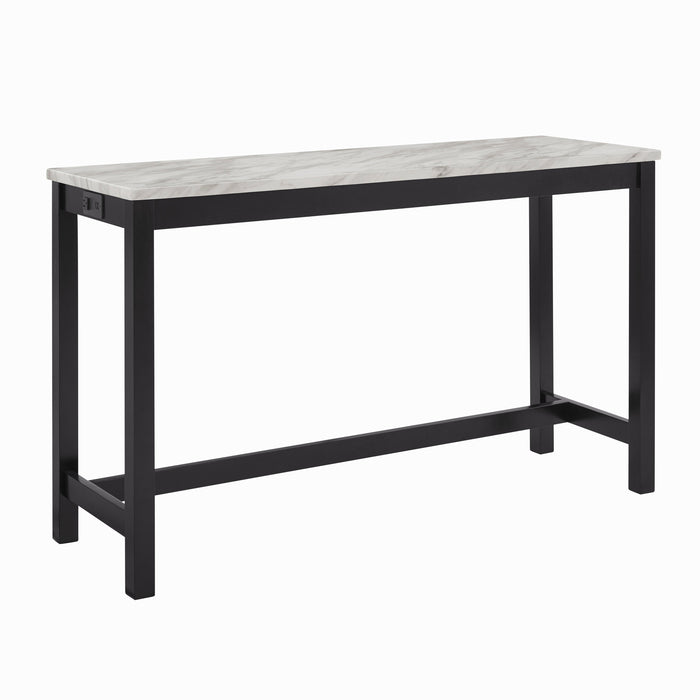 Celeste Theater Bar Table W/ 3 Stools-Gray
