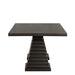 Plateau Rectangle Table Pedestal Base-Rustic Espresso