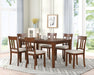 TABLE AND 6 X SIDE CHAIRS - D424-7