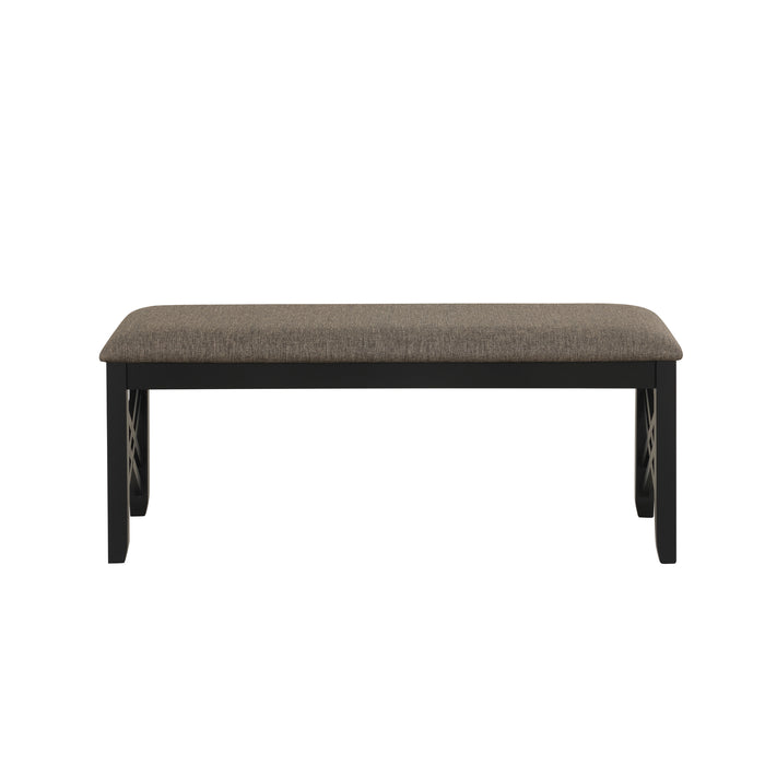 Potomac Dining Bench-Brown/Black